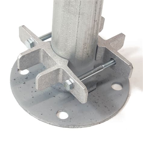 metal brackets for round post